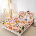 thumbnail image 4 of Feelyou Cartoon Tribal Floral Bed Sheets, Mandala Boho King Sheets, 4 Pieces, 4 of 7