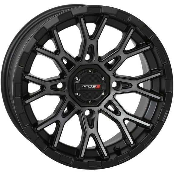 System 3 ST-6 12x7 ATV/UTV Wheel - Dark Tint (4/110) 4 3 [12S3-6110]