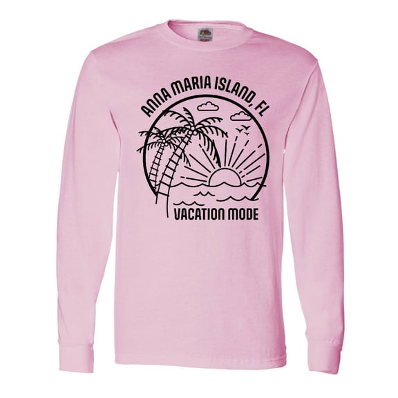 Inktastic Summer Vacation Mode Anna Maria Island Florida Long Sleeve T-Shirt