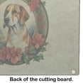 thumbnail image 5 of Carolines Treasures DAC2358LCB 15 x 12 in. Unisex English Foxhound Christmas Flowers Glass Cutting Board, 5 of 5