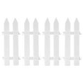 thumbnail image 1 of Christmas Tree Belt White Picket Fenceside Frame 4.6 X 12 Inch Mini Plastic Decorative Fence, 1 of 1