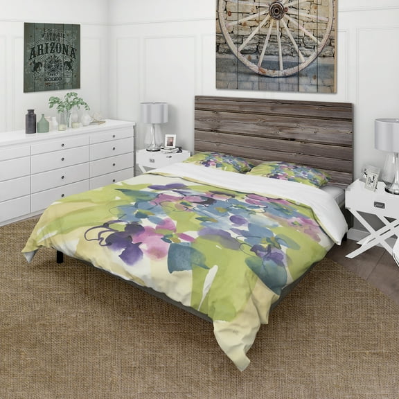Designart 'Spring Bouquet I' Traditional Duvet Cover Set