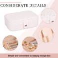 thumbnail image 3 of 1PCs Simple and Convenient Jewelry Storage Box Home Earrings Necklace Ring Jewelry Storage Jewelrywhite, 3 of 4