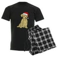 thumbnail image 6 of CafePress - Santa Puppy Men's Dark Pajamas - Men's Dark Loose Fit Cotton Pajama Set, 6 of 7