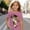 Pink, variant on Girls Cat Graphic Tee Playful Cartoon Kitty Print Short Sleeve Round Neck Casual Loose Fit Cotton T-Shirt