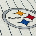 thumbnail image 4 of Men's-Mitchell & Ness  Cream Pittsburgh Steelers Final Seconds Vintage Logo Mesh Button-Up Shirt, 4 of 7