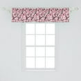 thumbnail image 2 of Ambesonne Pink Window Valance, Sakura Tree Umbrellas, 54" X 12", Black Pink, 2 of 3