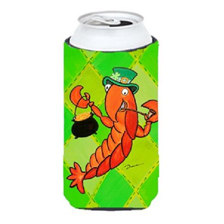 

Carolines Treasures LD6166TBC Crawfish St Patricks Day Tall Boy bottle sleeve Hugger