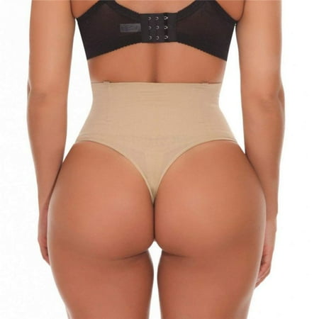 Women Butt Lifter Shapewear Hi-Waist Tummy Slimmer Thong Panty Seamless Body Shaper Shorts
