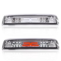 LED 3rd Brake Light, Fit for  2014-2020 Chevy Silverado 2014-2020 GMC Sierra X Type Led Bar High Mount Stop Light Rear Tail Cargo Lamps Clear Lens Chrome Housing