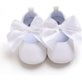 thumbnail image 4 of Infant Baby Girls Mary Jane Bowknot Flat Shoes Lightweight Soft Sole Princess Dress Shoes Toddler Shoes, 4 of 7