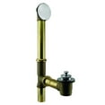 thumbnail image 4 of Westbrass 14" Brass Bath Waste & Overflow Assembly with Twist & Close Drain and Illusionary Cover, Polished Chrome, 4 of 18