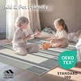 thumbnail image 4 of ODIKA 4'x6' Machine Washable Non-Slip Area Rug, Modern Striped Utility with Non Slip Rubber Backing Grey Tone High Traffic Rug, Gray, 103581, 4 of 7