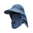 thumbnail image 5 of Face Scarf Cover with Removable Neck Flap Cover Windproof Strap Sun Protective Sun Protection Face for Gardening Beach Dark Blue, 5 of 8