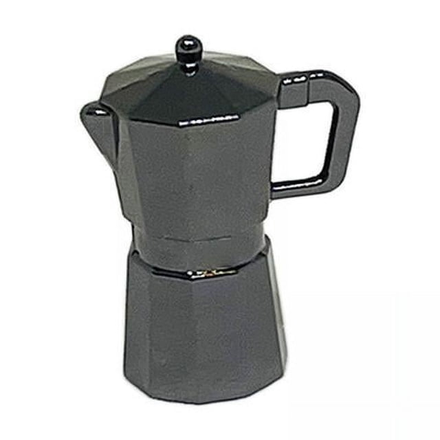 cafetera para casa de muñecas,1/6 1/12 Cafetera para casa de muñecas cafetera,Ollas y sartenes de metal en miniatura Mini utensilios de cocina,Aparato de cocina para casa de muñecas