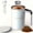 White, variant on LED Electric Smart Water Cup, USB Rechargeable Large Capacity Portable Electric Coffee Mug, Travel Cup, Suitable for Mixing Milk, Chocolate, And Mocha Coffee, Ideal for Home And Office Use