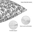 thumbnail image 3 of Pofeuu Snake Print Double-sided plush pillowcase Square Throw Pillow Covers Pillows Cover for Living Room Bedroom Sofa Couch Cushion Cover（No pillow core）-22"x22", 3 of 7