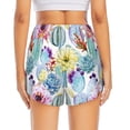 thumbnail image 2 of Lsque Cactus1 Printed Women's Running Shorts with Liner Pockets,Elastic Quick Dry Workout Athletic Gym Yoga Shorts,Womens High Waist Shorts-X-Large, 2 of 9