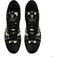 thumbnail image 3 of Womens Mens Vintage Floral High Top Canvas Sneakers Dark Style Cottagecore Lace-Up Casual Shoes Fashion Streetwear Sneakers, 3 of 6
