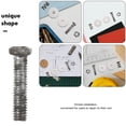 thumbnail image 3 of CRAFTHROU 5 Ensembles Vis et Écrou en Plastique pour Réparation de Cubes de Casse-Tête, 3 of 8