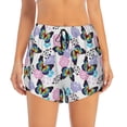 thumbnail image 4 of Lsque Bright Butterflies1 Printed Women's Running Shorts with Liner Pockets,Elastic Quick Dry Workout Athletic Gym Yoga Shorts,Womens High Waist Shorts-X-Large, 4 of 9