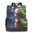 thumbnail image 1 of Goofa The Nightmare Before Christmas Pattern Leather Backpack Purse for Women Fashion Multipurpose Design Handbag Ladies Shoulder Bags Travel Backpack, 1 of 4