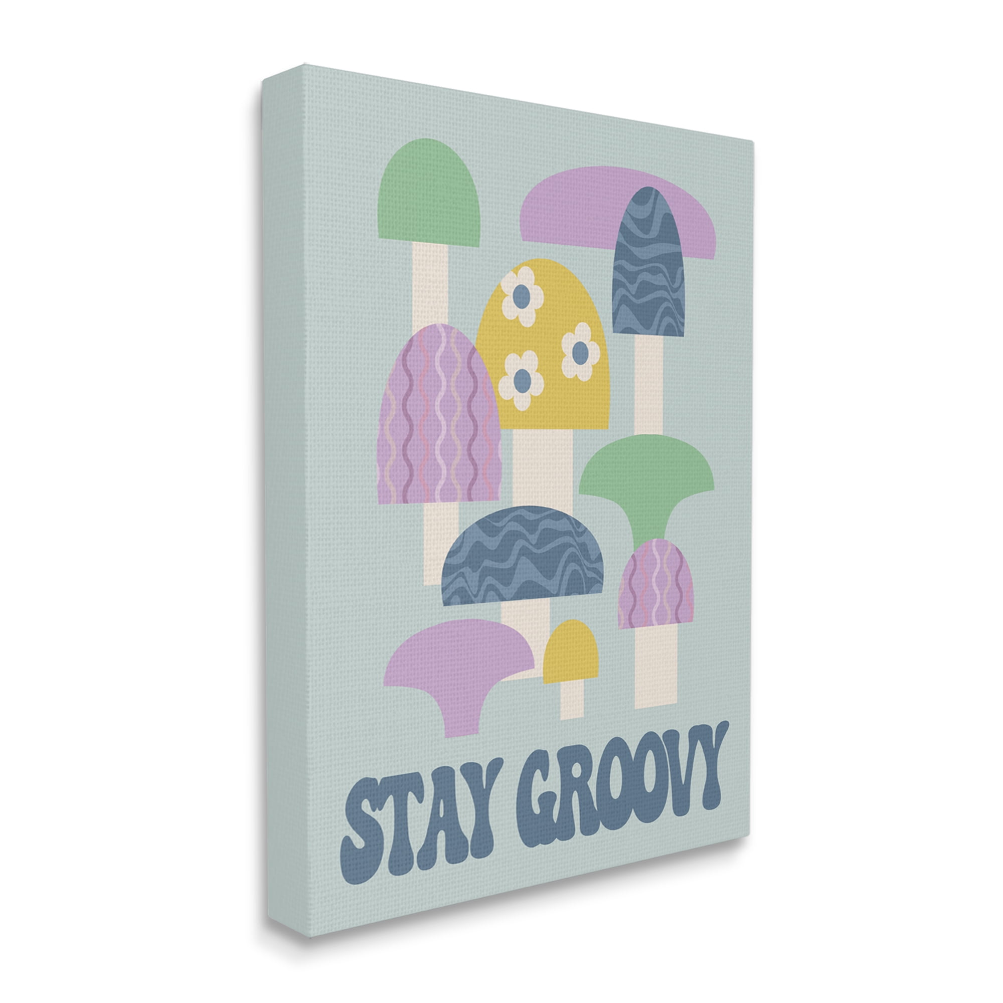Stupell Industries Stay Groovy Botanicals Botanical & Floral Painting Gallery Wrapped Canvas Art Print Wall Art, 16 x 20