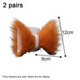 thumbnail image 2 of 2 pares de pinzas para el pelo con orejas de gato, horquilla para el pelo con forma de gato y zorro para Halloween, accesorios para disfraces de fiesta de Navidad, 2 of 6