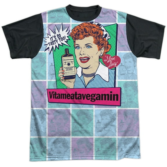 Trevco Mens Lucy All Over Vita Comic Adult T-Shirt