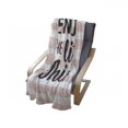 thumbnail image 4 of Enjoy the Little Things Soft Flannel Fleece Throw Blanket, Hand Drawn Calligraphy on Stripped Pastel Background, Cozy Plush for Indoor and Outdoor Use, 60" x 80", Pale Pink White, by Ambesonne, 4 of 6