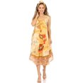 thumbnail image 5 of Sakkas Urbi Women's Casual African Print Beach Sleeveless Cover-up Caftan Dress - Print12 - One Size, 5 of 5