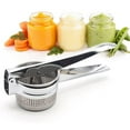 thumbnail image 4 of Stainless Steel Potato Ricer and Masher, Premium Manual Mashed Fruit Masher, Tomato Lemon Squeezer -- Manual Citrus Press Juicer, 4 of 9
