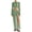 Tender green, variant on 2 Pieces Women Swimsuit Covers Ups Long Sleeve Crop Tops and Long Skirt Sets