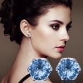 thumbnail image 4 of Ganfancp Moda Azul Circonio Bohemio Vintage Tallada Agua Gota Borla Pendientes Ofertas Flash 1 Par de Pendientes, 4 of 7