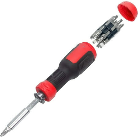 Multi 13-in-1 Screw Driver Adjustable Set Multitool in One with Flat Phillips Hex Square and 1/4 Nut Driver