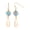 Aqua, variant on 1928 Jewelry Women's Gold Tone Faux Pearl And Black Bel Fiore Drop Bead Earrings