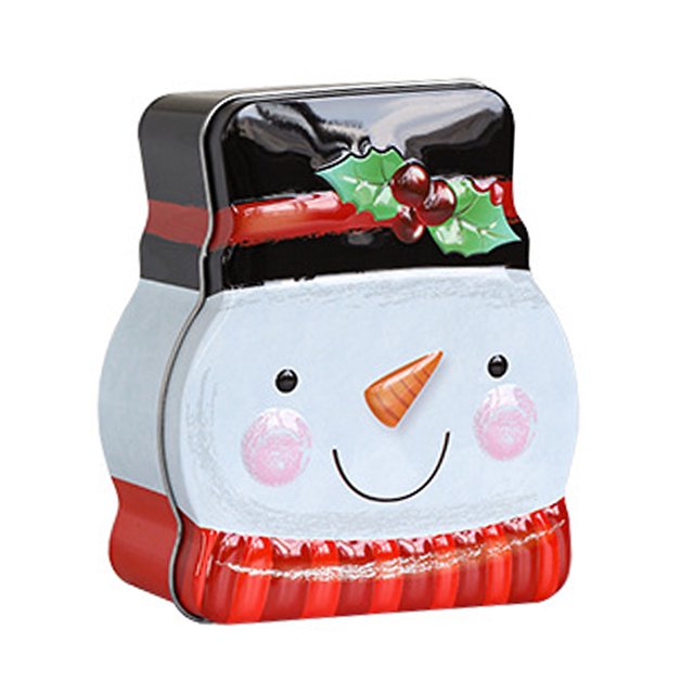 Christmas Theme Empty Tins Candy Box Candy Cookie Gift Storage Container Decorative Box for Xmas Party