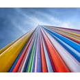 thumbnail image 2 of Jonas, Nadav 17x15 White Modern Wood Framed Museum Art Print Titled - Rainbow From A Cloud, 2 of 4