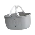 thumbnail image 3 of Cesta de ducha portátil, cesta para suministros de limpieza, organizador de almacenamiento para ducha Gris, 3 of 9
