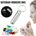 thumbnail image 5 of Aluminum Pill Case Keychain Waterproof Holder Medicine GX Cont Bottle Box V3K0, 5 of 5