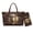 Cross Dachshund Lily, variant on ZUXONGSYAmerican Flag Deer Print Handbag and Wallet Set Camo Print Top Handle Handbags Zippered Wristlet Wallet Shoulder Tote Bag with Inner Pocket for Travel Shopping, 2 Pieces