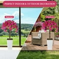 thumbnail image 5 of 4FT Artificial Bougainvillea Tree with White Planter, Decorative Silk Floral Topiary for Indoor and Outdoor Home and Porch Decoration, 5 of 6