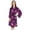 Navy Blue and Pink, variant on Bimba Women Short Rayon Robe Floral Getting Ready Bridesmaid Robes Coverup