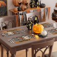thumbnail image 4 of Stripes Spooky Boo Ghost Halloween Placemats Set of 4 Table Mats for Party Home Kitchen Dining Table Decorations 12x18 Inch, 4 of 5