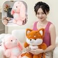 thumbnail image 6 of Cute Fox Plush Backpack 3D Fox Plush Bag Animal Plush Toy Soft Stuffed Shoulder Bag Kawaii Carrier Backpack Soft Animal Shoulder Bags Funny Gifts, 6 of 7