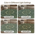 thumbnail image 7 of ODIKA 4'x6' Washable Area Rug Christmas Leaves With Pine Wreath And Festive Star Accents Boho Flowing Dynamic for Home Office, Under Desk, Non-Slip Chair-Friendly, Flatwoven, 7 of 7