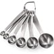 thumbnail image 1 of Cucharas medidoras de acero inoxidable 18/8, cada juego de 6 cucharas medidoras de cocina: 1/8 cucharadita, 1/4 cucharadita, 1/2 cucharadita, 1 cucharadita, 1/2 cucharadita cucharada y 1 cucharada, 1 of 5