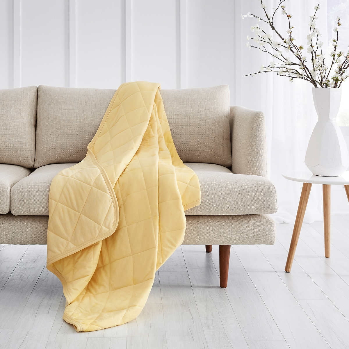 Sutton Place Cooling Throw Yellow