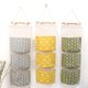 thumbnail image 3 of Cateissary Bolsa de almacenamiento organizadora para colgar en la pared de 3 rejillas que contiene juguetes bolsa de bolsillo de decoración 2019 Almacenamiento y organización del hogar amarillo Cateissary JJ13863-01, 3 of 6