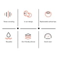 thumbnail image 4 of Silicone Earplugs, Sleeping Ear Plugs   For Noisy Places, 4 of 8